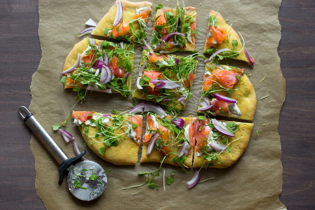 Kylmä savulohipizza