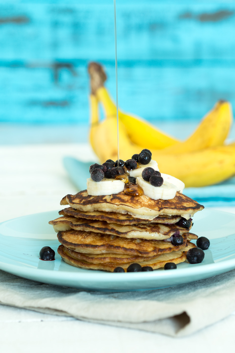 Banaanimustikkapannukakut Sweet Food O´Mine